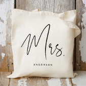 Calligraphy Mevrouw Bruid Wordt Boodschappentas Tote Bag