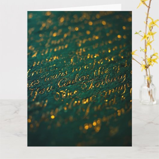 Calligraphy of the Unknown Kaart (Gele Bloem)