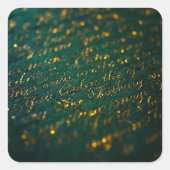 Calligraphy of the Unknown Vierkante Sticker (Voorkant)