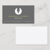 CALLIGRAPHY PEN NIB LOGO 5 voor auteurs of schrijv Visitekaartje (Voorkant / Achterkant)