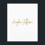 Calligraphy Professional Elegant Gold Color Flyer<br><div class="desc">This product was very good and I love how easy it is for customize design. The design was very simple so I'm very pleased when I create.</div>