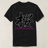 Calligraphy Sakura Cherryblossom lt3 T-shirt (Design voorkant)