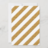 Calligraphy Schrift Forever in Love Gouden Glitter Save The Date (Achterkant)