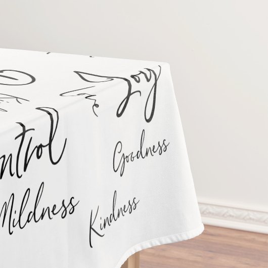Calligraphy Script Fruitage of the Spirit Tafelkleed