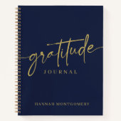 Calligraphy Script Modern Gratitude Journal Notitieboek (Voorkant)