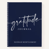 Calligraphy Script Modern Gratitude Journal Notitieboek (Voorkant)