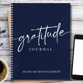 Calligraphy Script Modern Gratitude Journal Notitieboek
