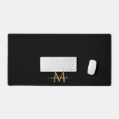 Calligraphy Script Name Monogram Chic Minimalist Bureaumat (Keyboard & Muis)