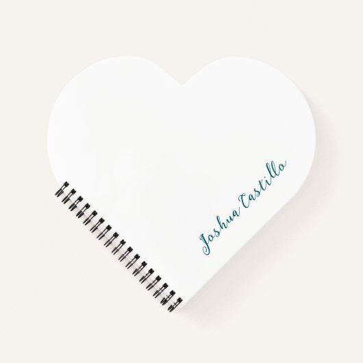 Calligraphy Simple Plain Professional Name Notitieboek (Voorkant)