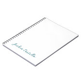 Calligraphy Simple Plain Professional Name Notitieboek (Linkerzijde)