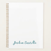 Calligraphy Simple Plain Professional Name Planner (Voorkant)