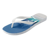 Calligraphy Strand Net Getrouwd Trouw Flip Flops (Schuin)