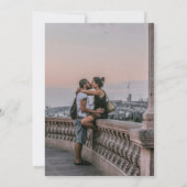 CALLIGRAPHY TYPOGRAFIE Blush Roos Goud Verloving Kaart (Achterkant)