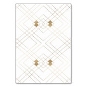 Calligraphy Typography Monogram Gold Deco Wedding Kaart (Achterkant)