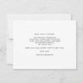 Calligraphy Welcome Photo Birth Announcement Card Bedankkaart (Achterkant)