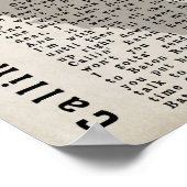 Callin' Baton Rouge Shadow Song Lyric Print (Hoek)