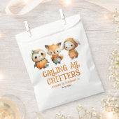 Calling All Critters Woodland Fall Kids' Birthday Bedankzakje (Geknipt)