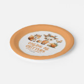 Calling All Critters Woodland Fall Kids' Birthday  Papieren Bordje (Gekanteld)