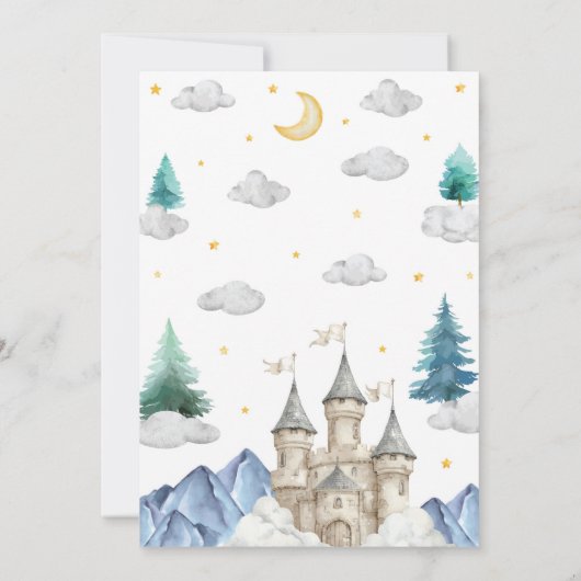 Calling All Dragon Kids Birthday Party Kaart (Achterkant)