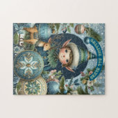 Calling All Elves Snowflakes Hail Christmas Party  Legpuzzel (Horizontaal)