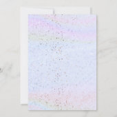 Calling All Mermaids Girl Birthday Invitation. Kaart (Achterkant)