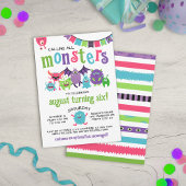 Calling All Monsters Kids Halloween Birthday Party Kaart