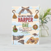 Calling All Pirates praat als een piratenverjaarda Kaart (Staand voorkant)