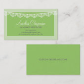 CALLING CARD schattige creatieve kant bunting groe Visitekaartje (Voorkant / Achterkant)