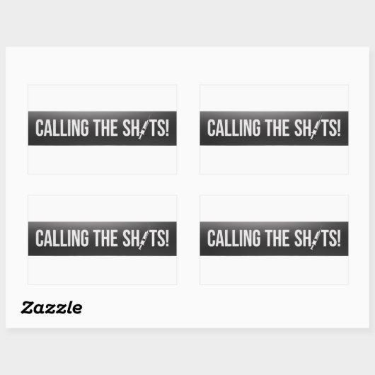 Calling the Shots - Medical Professional Rechthoekige Sticker (Vel)