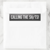 Calling the Shots - Medical Professional Rechthoekige Sticker (Tas)
