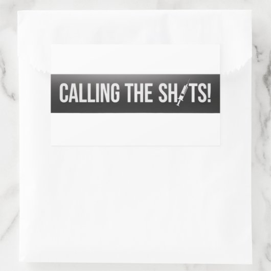 Calling the Shots - Medical Professional Rechthoekige Sticker (Tas)