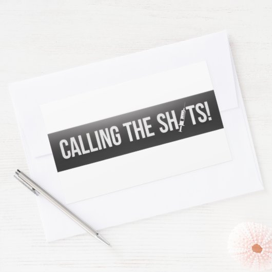 Calling the Shots - Medical Professional Rechthoekige Sticker (Envelop)