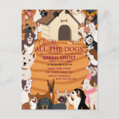 CallingAll Dogs Verjaardagsfeestje laten we gaan  Briefkaart (Voorkant)