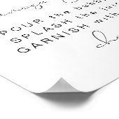 CALLIOPE Citrus Oranje Clementine Mimosa Bar Poster (Hoek)