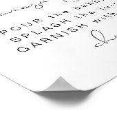 CALLIOPE Citrus Oranje Clementine MOMosa Bar Poster (Hoek)