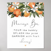CALLIOPE Citrus Oranje Clementine MOMosa Bar Poster (Voorkant)