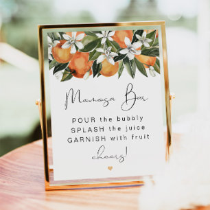 CALLIOPE Citrus Oranje Clementine MOMosa Bar Poster