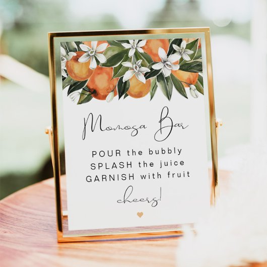 CALLIOPE Citrus Oranje Clementine MOMosa Bar Poster