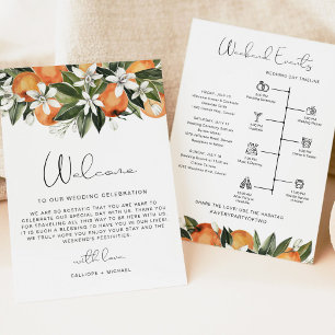 CALLIOPE Citrus Oranje Welkomsttijdlijn Kaart