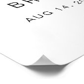 CALLIOPE Citrus Sinaas Clementine Bruiloftsfeest Poster (Hoek)