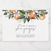 CALLIOPE Clementine Oranje Pop als ze Pop Sparkling Wijnetiket (Enkel label)