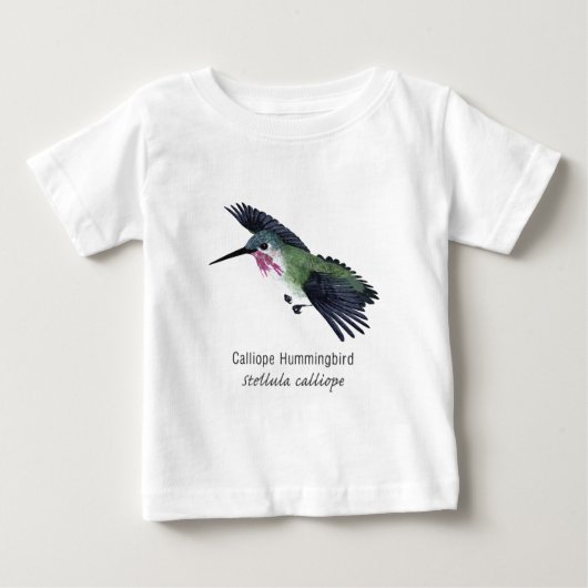 Calliope Hummingbird met naam (Voorkant)