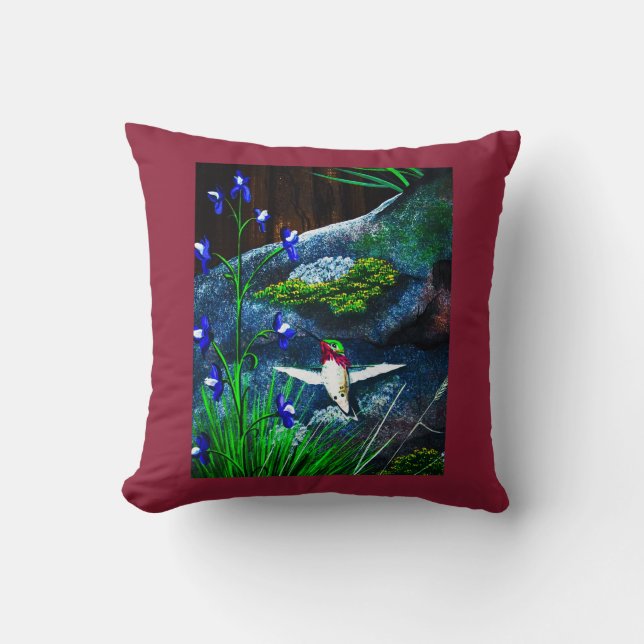 Calliope Hummingbird Pillow Kussen (Voorkant)