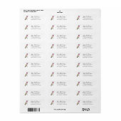 Calliope Hummingbird Return Address Label (Full Sheet)