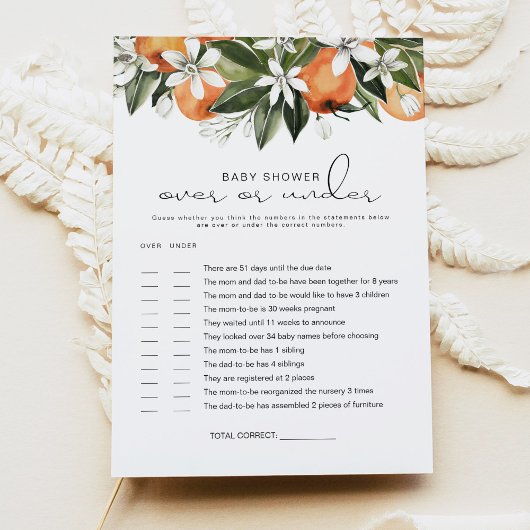 CALLIOPE Kleine Cutie Over of Onder Baby Game Kaar Kaart