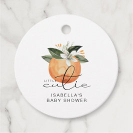 CALLIOPE Little Cutie Clementine Baby shower Bedankjes Labels