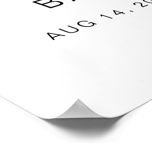 CALLIOPE Little Cutie Clementine Baby shower Poster (Hoek)