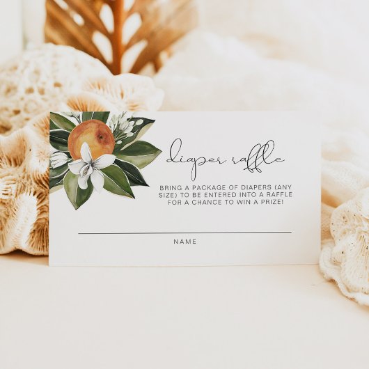 CALLIOPE Little Cutie Clementine Diaper Raffle Plaatskaartje