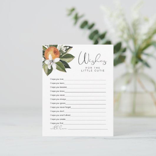 CALLIOPE Little Cutie Clementine Wwish for Baby Informatiekaartje (Staand voorkant)