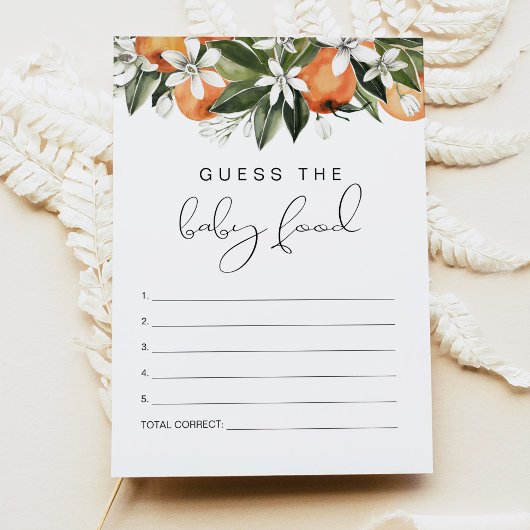 CALLIOPE Little Cutie raadt het Baby-voedselspel Kaart